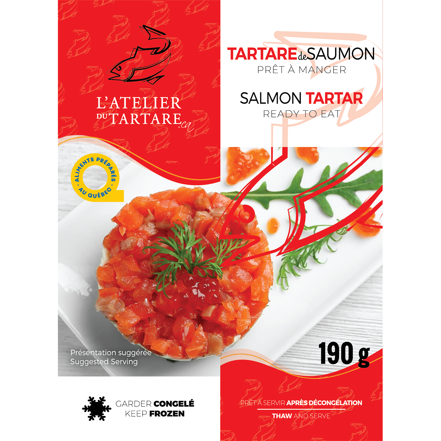 Combo Saumon Sauce 190 g Avant